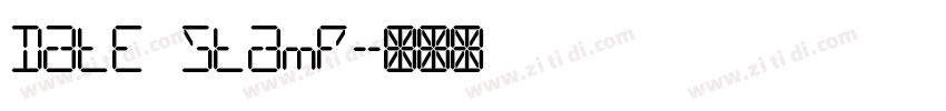Date Stamp字体转换